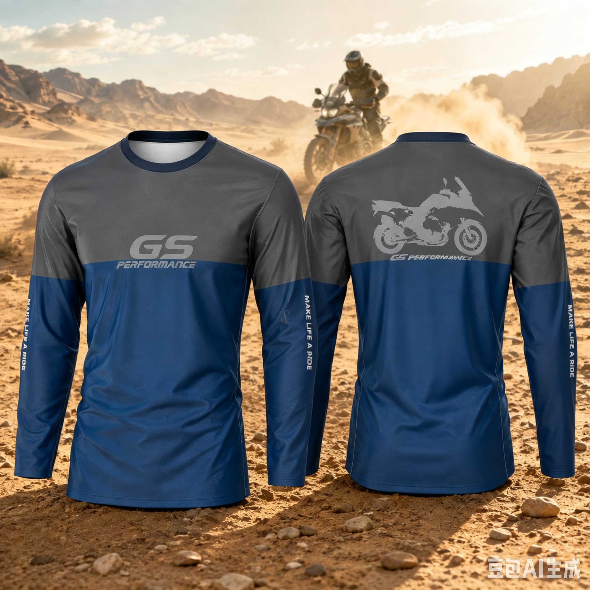 Outdoor Sports Adventure - Motorrad GS Adventure Motorrad-Langarmshirt Atmungsaktiv Anti-UV