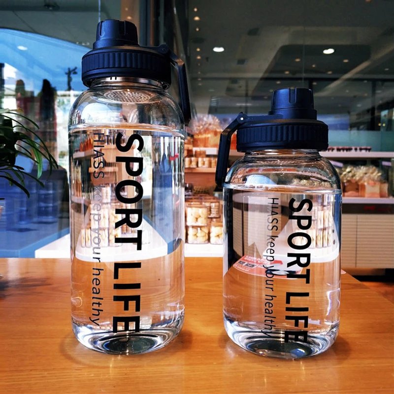 700ml/1000ml Große Kapazität T – Outdoor Sport Glass Water Bottle Bewertung und Preis